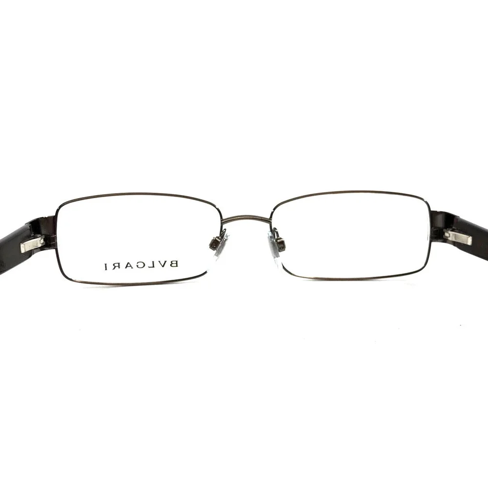 Bvlgari Eyeglasses Frames 189 138 Titanium Brown Rectangle Wire Rim 54-17-135